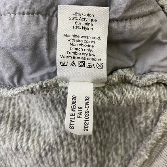 J.Crew Mercantile Sweater High Cowl Neck Pullover Womens Sz XS Gray Pockets Wool - Picture 10 of 11